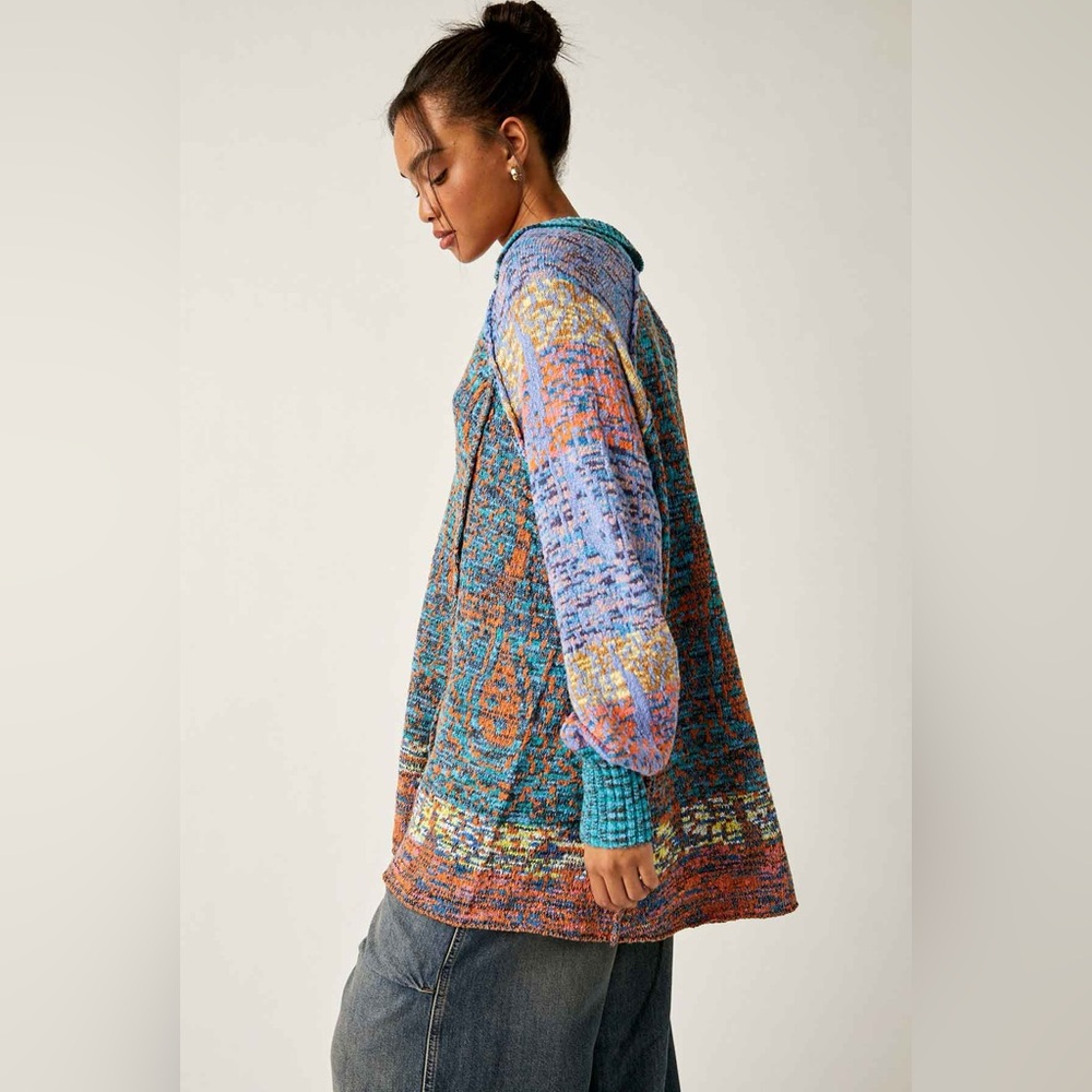 Free People Multicolor Knit Mini Dress - Picture 8 of 11